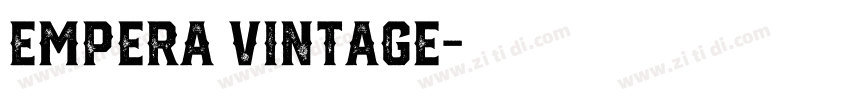 Empera Vintage字体转换
